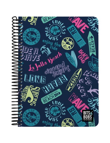 CUADERNO PP 4º 80H 90G C4MM BampB BEACH 212x148x16cm